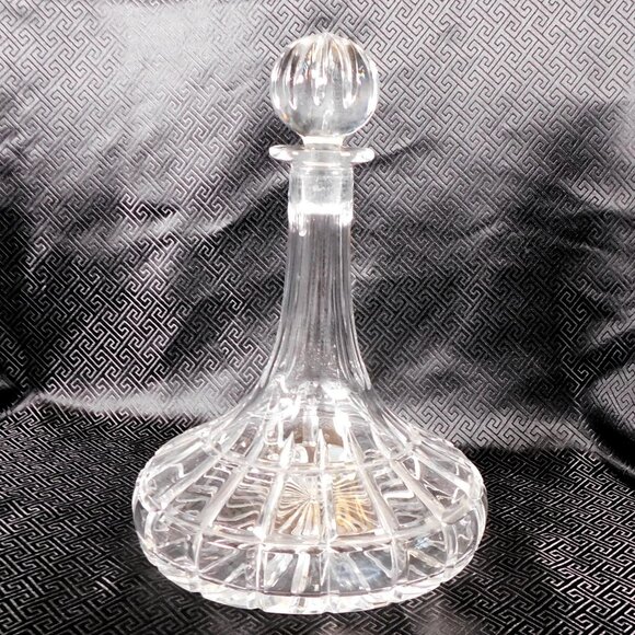 Towle Riviera Cut Crystal Ships Decanter # 25113 - Picture 1 of 5